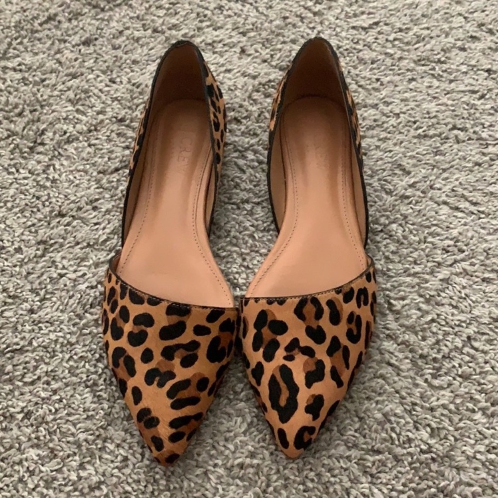 JCrew Leopard Flats